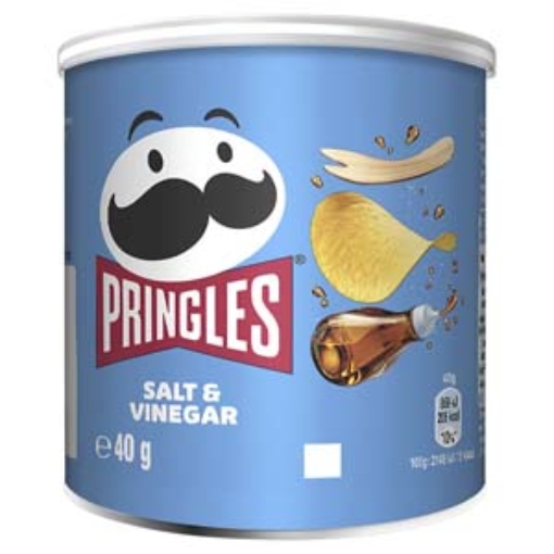 Picture of Pringles SMALL CAN Salt & Vinegar 40g x12