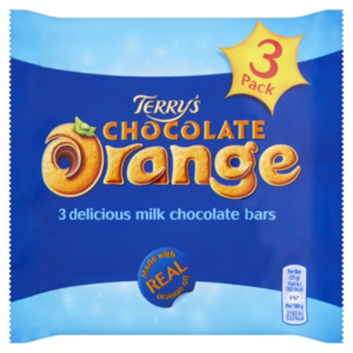 Picture of Terrys Orange Bar Milk Multi 105g (35g x 3pk) x16