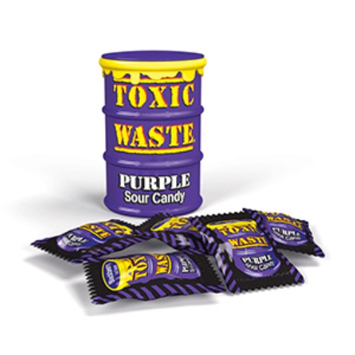Picture of Toxic Waste Sour Candy Drum Purple x12