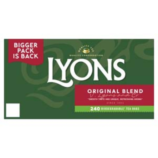 Picture of Lyons Green Tea Bags (Original) 240s  X4
