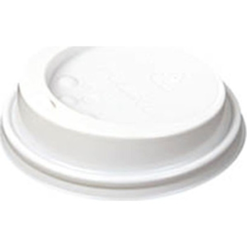 Picture of Case Lid White Sip Thru HT 8oz 100s x10