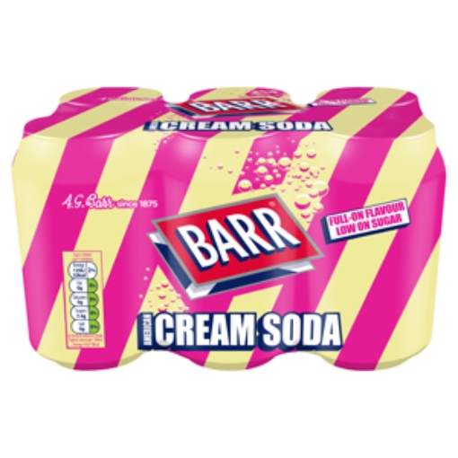 Picture of 330 Barr 6pk Cream Soda x4 EXPORT ONLY