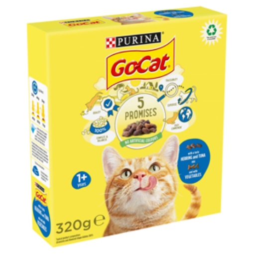 Picture of Go Cat Adult Tuna Herring Veg 320g x6