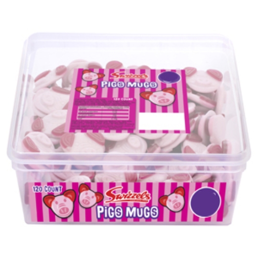 Picture of Swizzels Pigs Mugs New Tubs 10c  x120