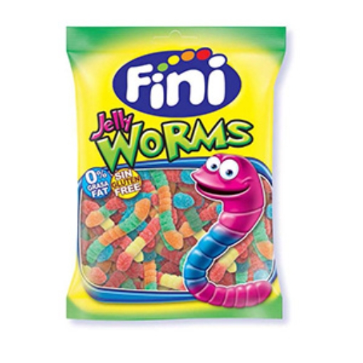 Picture of Bags Fini Sour Jelly Worms 80g x12