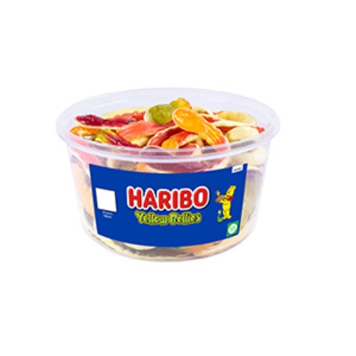 Picture of Haribo Tubs Yellow Bellies X24 (Round)