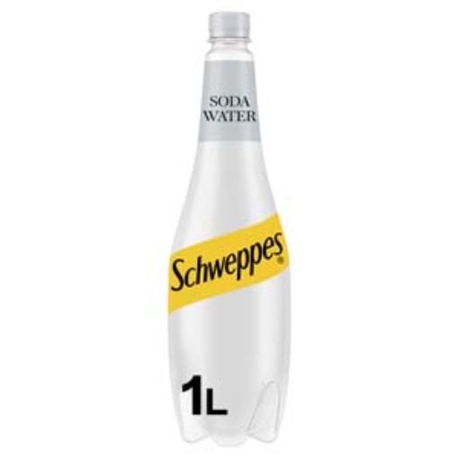 Picture of 1lt Schweppes Soda water x12 DRS