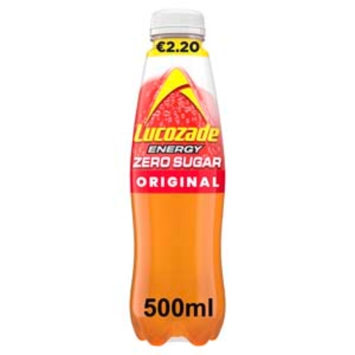 Picture of 500 Zero Lucozade Original PM €2.20  x12 DRS
