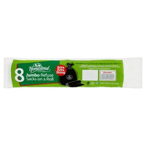 Picture of Homestead Refuse Sacks on a Roll Jumbo 8s x10