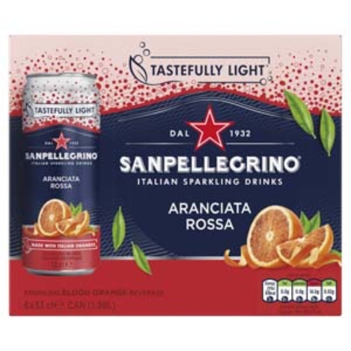 Picture of 330 San Pellegrino Aranciata Rossa 6PK x4 DRS