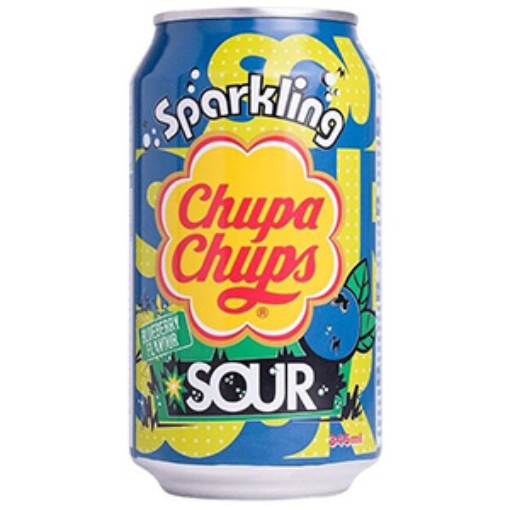 Picture of 345 Chupa Chupa Soda Sour Blueberry Can x24 DRS