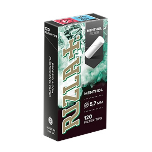 Picture of Rizla Extreme Menthol Tips 5.7mm BLK 120's x20