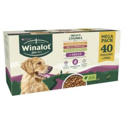 Picture of Winalot Pouch Variety in Jelly 100g 40pk x1