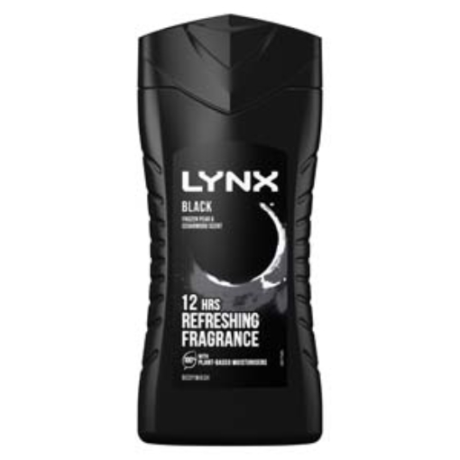 Picture of Lynx Bodywash 3in1 Gel Black 225ml x6