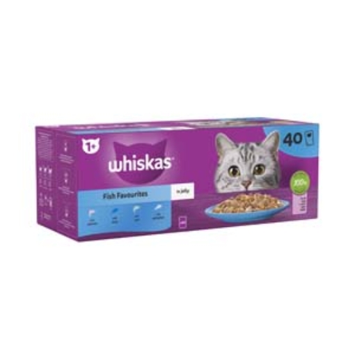Picture of Whiskas Pouch Fish +1 40pk 85g x1