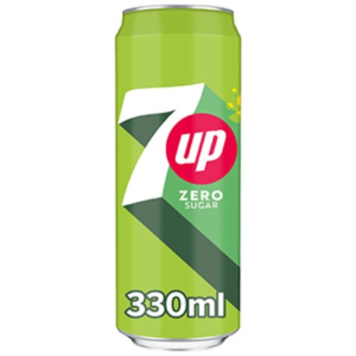 Picture of 330 7UP Zero Sugar Can Sleek x24 DRS