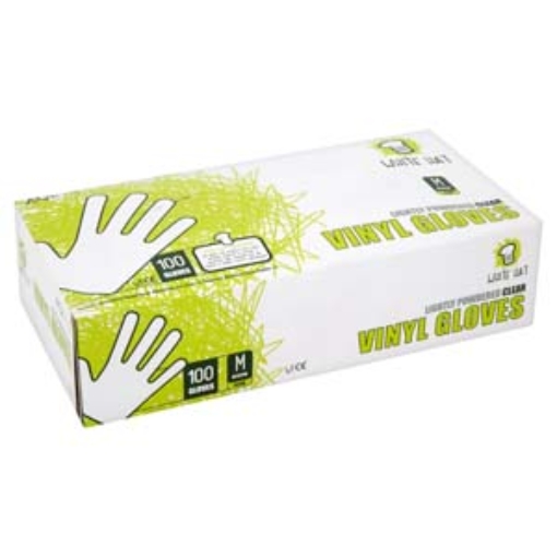 Picture of Case Glove Vinyl MED WHat (Powder) 100 x10