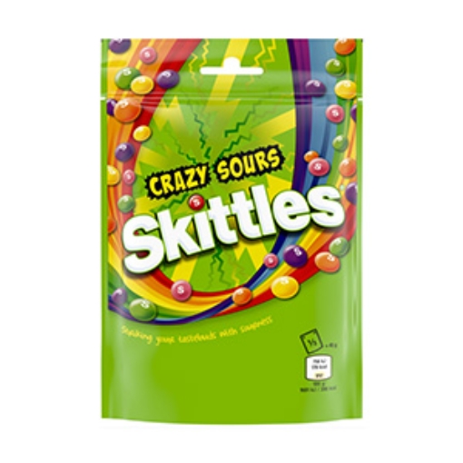 Picture of Bags Skittles Crazy Sours 136g x15