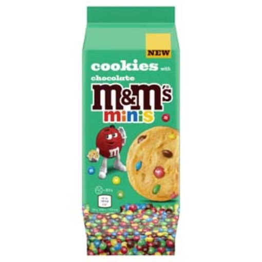 Picture of M&M Minis Large Cookies Choc 180g x8