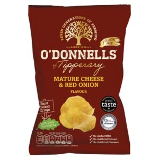 Picture of ODonnells Cheese & Onion GF 44g  x32