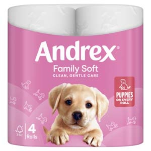 Picture of Toilet Roll Andrex Gentle Clean 4pk x6