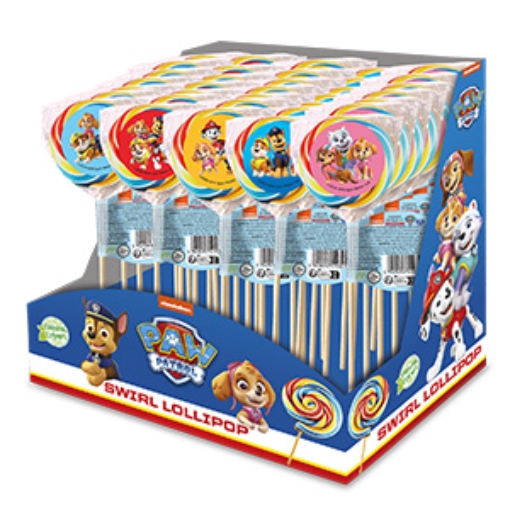Picture of PAW PATROL Swirl Lollys 30g  x30
