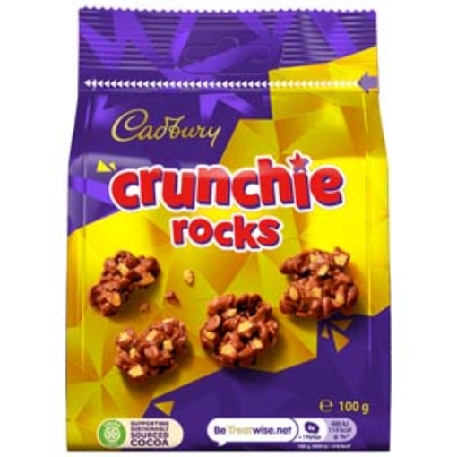 Picture of Bags Crunchie Rocks Cadbury 100g x10