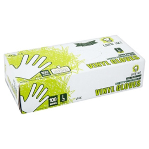 Picture of Case Glove Vinyl Blue LGE WHat (Pwdr Free) 100 x10