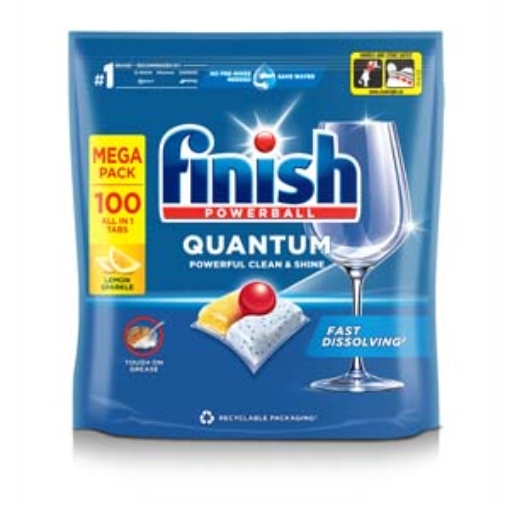 Picture of Finish Classic Powerball  Tabs Lemon 100pk x4