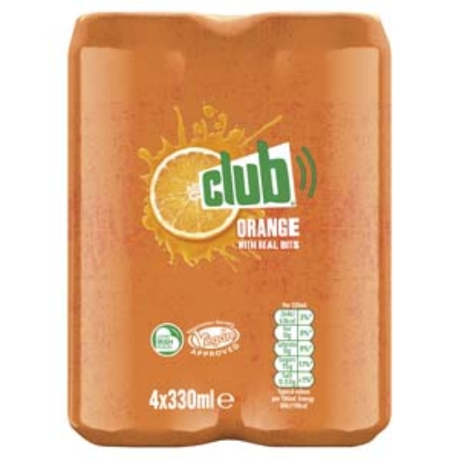 Picture of 330 Club Orange Sleek Can Multi  4PK x6 DRS