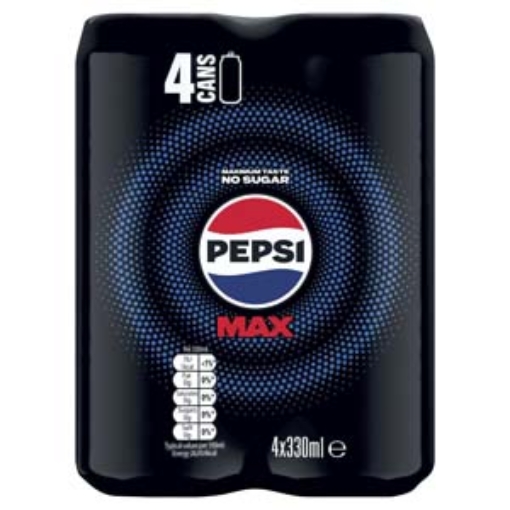 Picture of 330 Pepsi MAX Sleek Can Multi  4PK x6 DRS