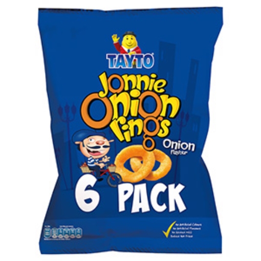 Picture of Tayto Jonnie Onion Rings  Multi 168g 6pk  x22