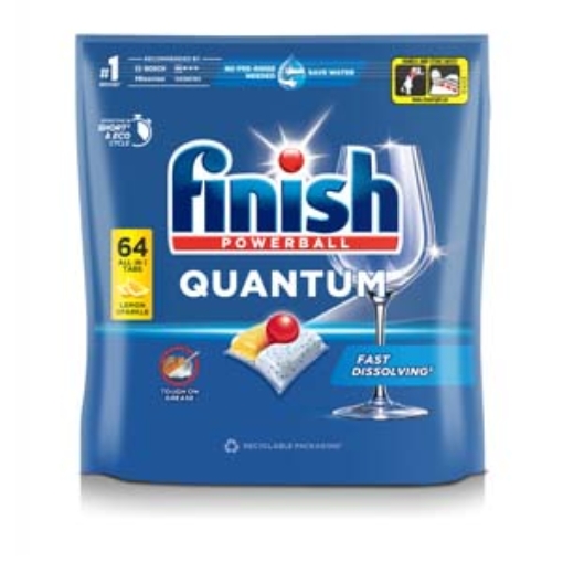 Picture of Finish Quantum DW Tabs Lemon 64s x6