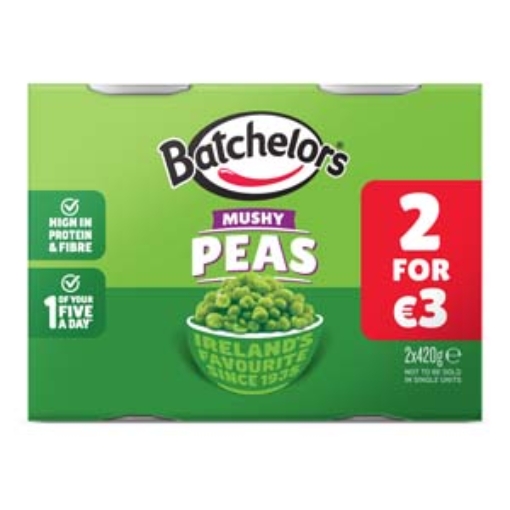 Picture of Batchelors Peas Mushy 420gTwin Pack €3 x12
