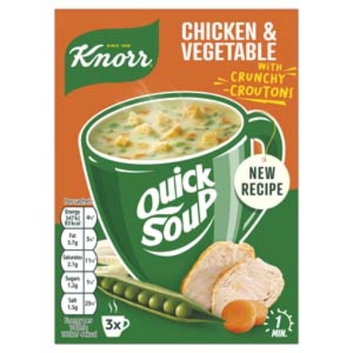 Picture of Knorr 3 Pack Chicken Veg QuickSoup 57g x12