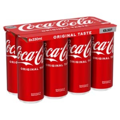 Picture of 330 Coca Cola Can Multi PM8.50 8pk x3 DRS