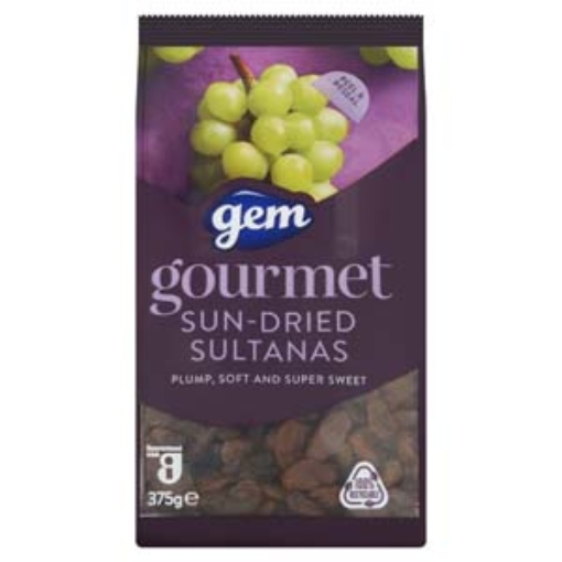 Picture of Gem Gourmet Sultanas 375g x12