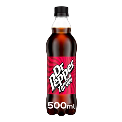 Picture of 500 Dr Pepper ZERO Bottle x24 DRS