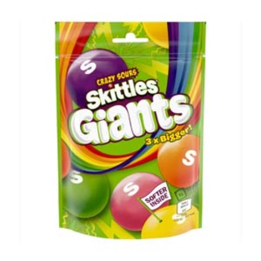 Picture of Bags Skittles Giants Sours  132g x15