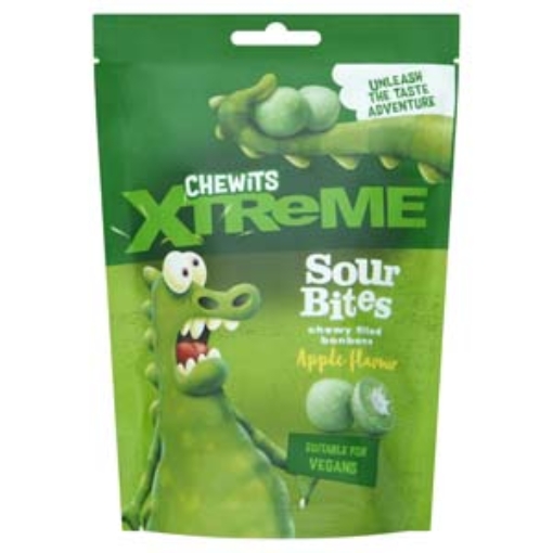 Picture of Bags Chewits Xtreme Bites Sour Apple 115g x12